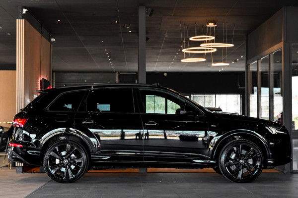 Audi Q7 55 TFSI e quattro 3x S-Line. Pano, ACC, HUD, Memory, Leder, B&O, Stuurvw, Keyless, Camera, Matrix, Sfeer, 22''!