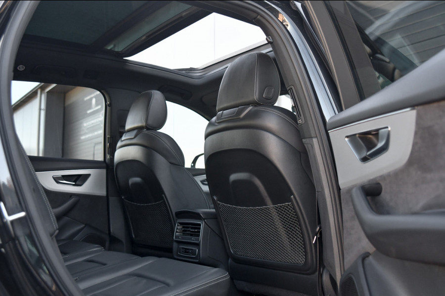 Audi Q7 55 TFSI e quattro 3x S-Line. Pano, ACC, HUD, Memory, Leder, B&O, Stuurvw, Keyless, Camera, Matrix, Sfeer, 22''!