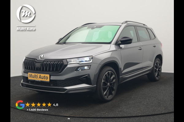 Škoda Karoq 1.5 TSI ACT Sportline Business DSG 150pk | Adaptive Cruise | Camera | Matrix LED | RS Sportstoelen Verwarmd | 18"L.M | Adaptive Onderstel | Keyless | Sfeerverlichting | Apple Carplay | Virtual | Navigatie | DAB |