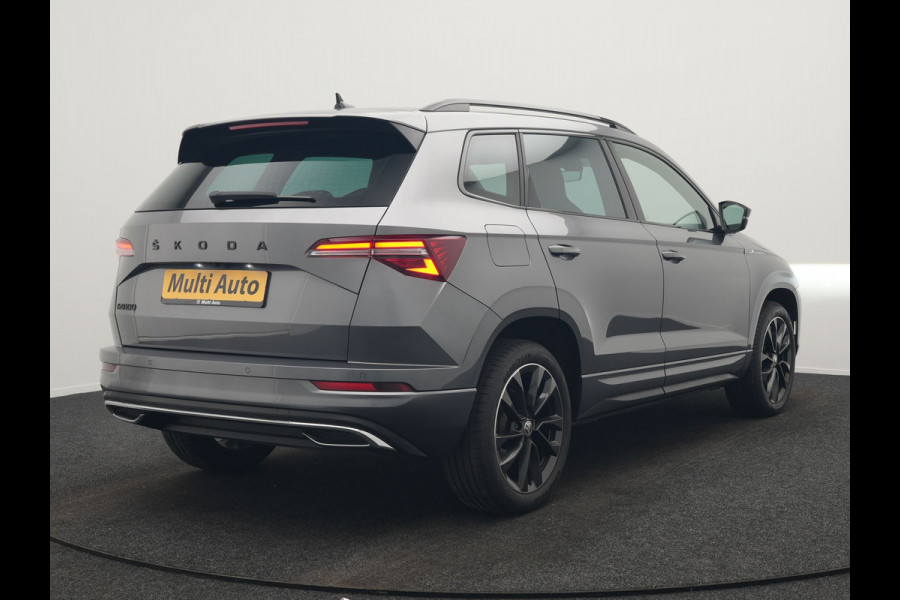 Škoda Karoq 1.5 TSI ACT Sportline Business DSG 150pk | Adaptive Cruise | Camera | Matrix LED | RS Sportstoelen Verwarmd | 18"L.M | Adaptive Onderstel | Keyless | Sfeerverlichting | Apple Carplay | Virtual | Navigatie | DAB |