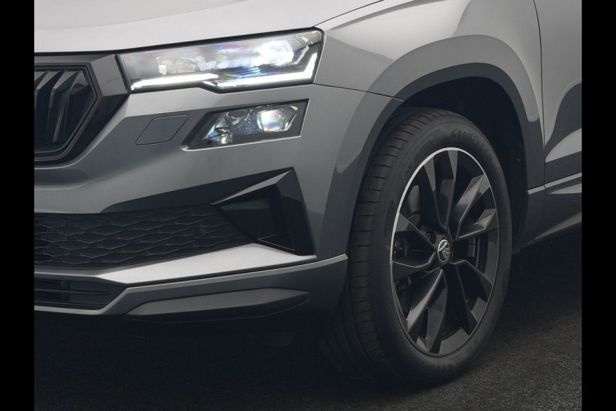 Škoda Karoq 1.5 TSI ACT Sportline Business DSG 150pk | Adaptive Cruise | Camera | Matrix LED | RS Sportstoelen Verwarmd | 18"L.M | Adaptive Onderstel | Keyless | Sfeerverlichting | Apple Carplay | Virtual | Navigatie | DAB |