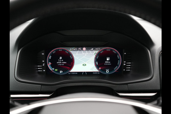Škoda Karoq 1.5 TSI ACT Sportline Business DSG 150pk | Adaptive Cruise | Camera | Matrix LED | RS Sportstoelen Verwarmd | 18"L.M | Adaptive Onderstel | Keyless | Sfeerverlichting | Apple Carplay | Virtual | Navigatie | DAB |