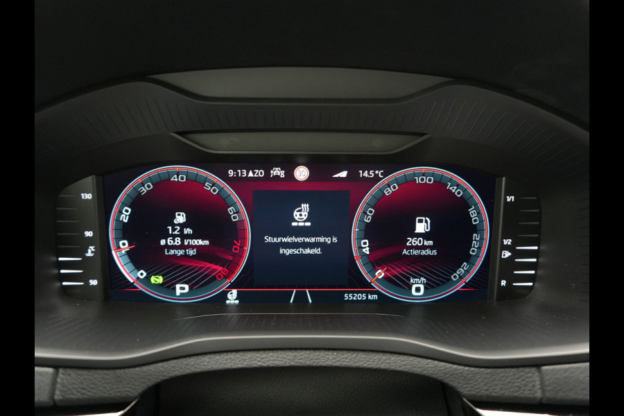 Škoda Karoq 1.5 TSI ACT Sportline Business DSG 150pk | Adaptive Cruise | Camera | Matrix LED | RS Sportstoelen Verwarmd | 18"L.M | Adaptive Onderstel | Keyless | Sfeerverlichting | Apple Carplay | Virtual | Navigatie | DAB |