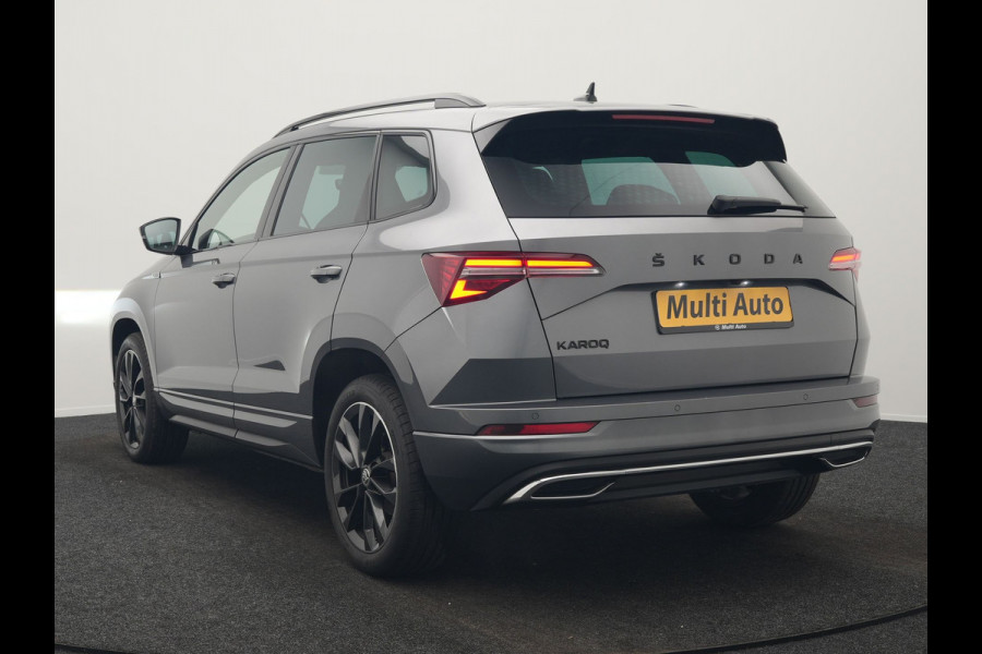 Škoda Karoq 1.5 TSI ACT Sportline Business DSG 150pk | Adaptive Cruise | Camera | Matrix LED | RS Sportstoelen Verwarmd | 18"L.M | Adaptive Onderstel | Keyless | Sfeerverlichting | Apple Carplay | Virtual | Navigatie | DAB |