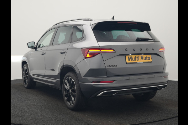 Škoda Karoq 1.5 TSI ACT Sportline Business DSG 150pk | Adaptive Cruise | Camera | Matrix LED | RS Sportstoelen Verwarmd | 18"L.M | Adaptive Onderstel | Keyless | Sfeerverlichting | Apple Carplay | Virtual | Navigatie | DAB |