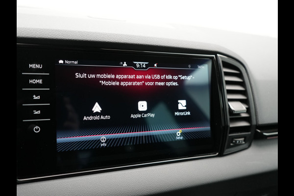 Škoda Karoq 1.5 TSI ACT Sportline Business DSG 150pk | Adaptive Cruise | Camera | Matrix LED | RS Sportstoelen Verwarmd | 18"L.M | Adaptive Onderstel | Keyless | Sfeerverlichting | Apple Carplay | Virtual | Navigatie | DAB |