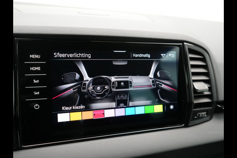 Škoda Karoq 1.5 TSI ACT Sportline Business DSG 150pk | Adaptive Cruise | Camera | Matrix LED | RS Sportstoelen Verwarmd | 18"L.M | Adaptive Onderstel | Keyless | Sfeerverlichting | Apple Carplay | Virtual | Navigatie | DAB |
