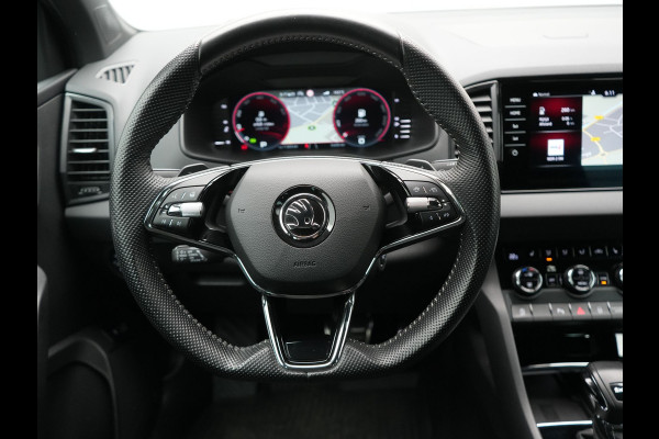 Škoda Karoq 1.5 TSI ACT Sportline Business DSG 150pk | Adaptive Cruise | Camera | Matrix LED | RS Sportstoelen Verwarmd | 18"L.M | Adaptive Onderstel | Keyless | Sfeerverlichting | Apple Carplay | Virtual | Navigatie | DAB |