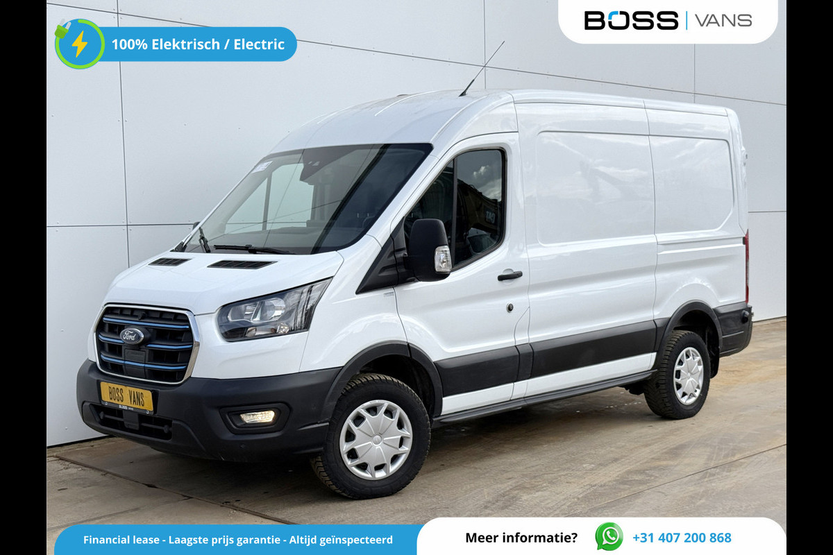Ford E-Transit 68kWh 184PK L2H2 317km WLTP 95.9% (SOH) BEV Snelladen Tachograaf Climate Control Cruise Control Camera Carplay Navigatie Parkeersensoren voor achter