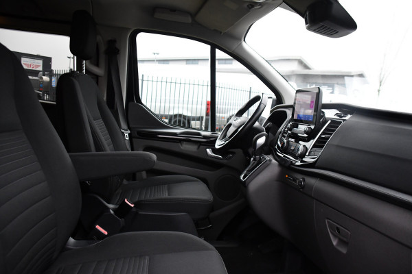 Ford Transit Custom 320 2.0 TDCI L2H1 Limited DC Black Edition Cruise, Carplay, Automaat, 130pk, Sensoren, 2 x Schuifdeur, Stoelverwarming, Uniek!