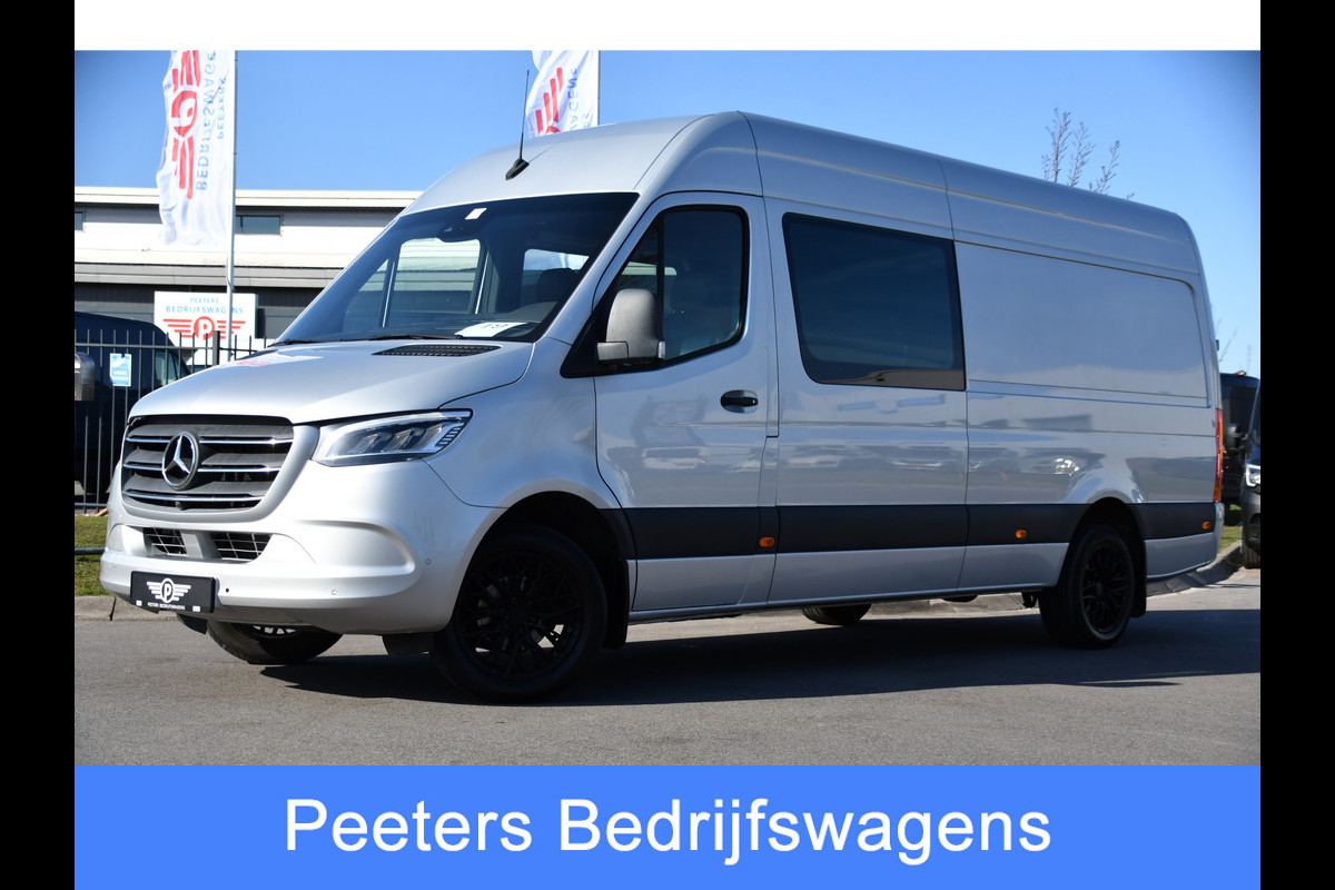 Mercedes-Benz Sprinter 319 V6 3.0 CDI L2H2 DC PB Edition 360 Camera, Adaptieve Cruise, Carplay, 10,5'' Mbux, LED, Standkachel, Stoelverwarming, Multimedia, Uniek!