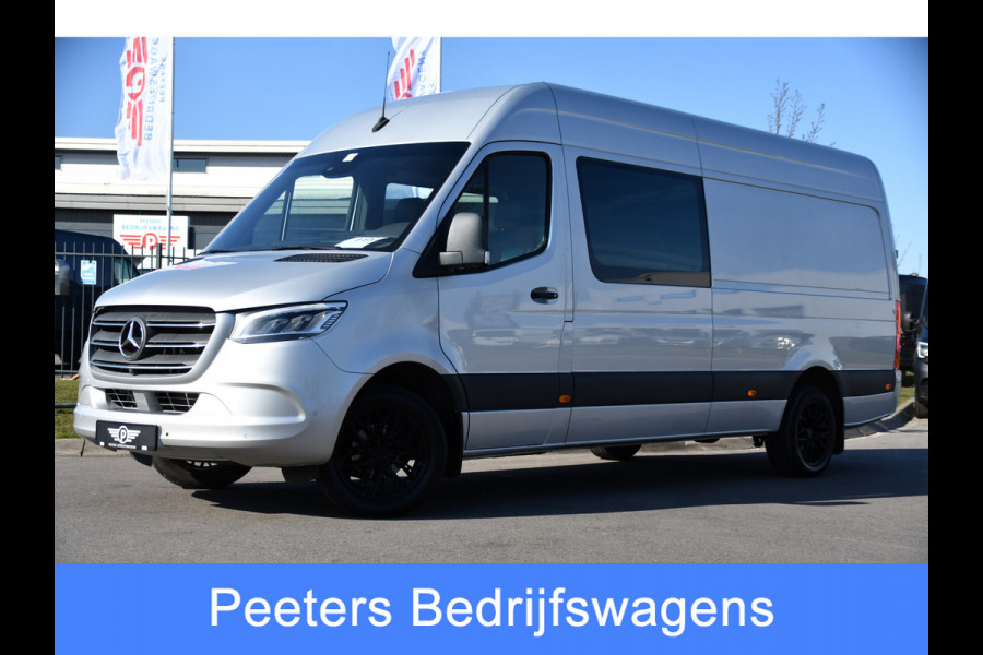 Mercedes-Benz Sprinter 319 V6 3.0 CDI L2H2 DC PB Edition 360 Camera, Adaptieve Cruise, Carplay, 10,5'' Mbux, LED, Standkachel, Stoelverwarming, Multimedia, Uniek!