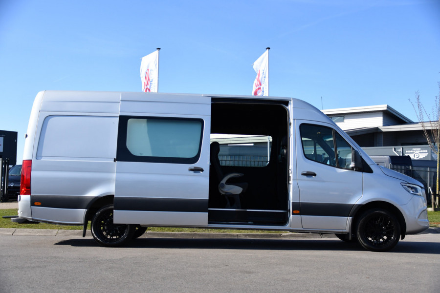 Mercedes-Benz Sprinter 319 V6 3.0 CDI L2H2 DC PB Edition 360 Camera, Adaptieve Cruise, Carplay, 10,5'' Mbux, LED, Standkachel, Stoelverwarming, Multimedia, Uniek!