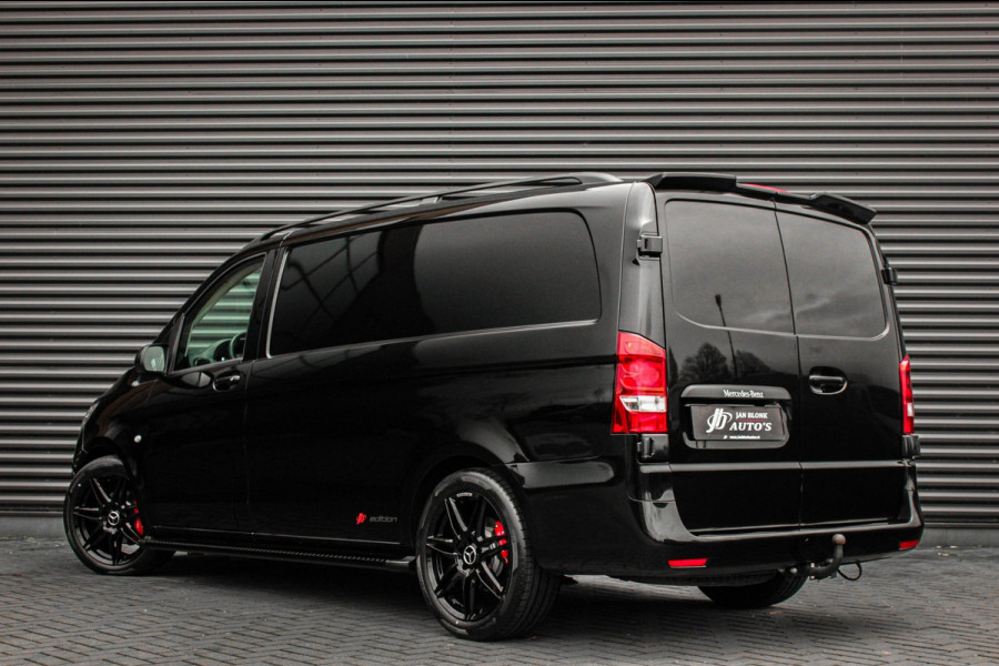 Mercedes-Benz Vito 136PK JB-EDITION FULL BLACK / AMG / SPOILER /VERLAGINGSVEREN / NAVIGATIE / SIDE-BARS / TREKHAAK / CRUISECRONTOL
