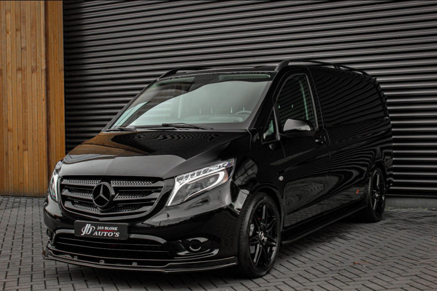 Mercedes-Benz Vito 136PK JB-EDITION FULL BLACK / AMG / SPOILER /VERLAGINGSVEREN / NAVIGATIE / SIDE-BARS / TREKHAAK / CRUISECRONTOL