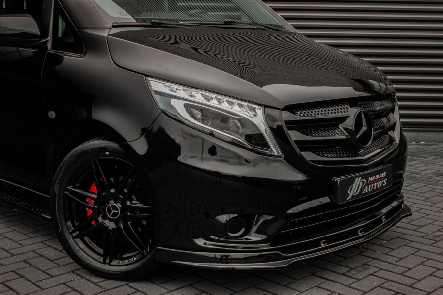Mercedes-Benz Vito 136PK JB-EDITION FULL BLACK / AMG / SPOILER /VERLAGINGSVEREN / NAVIGATIE / SIDE-BARS / TREKHAAK / CRUISECRONTOL