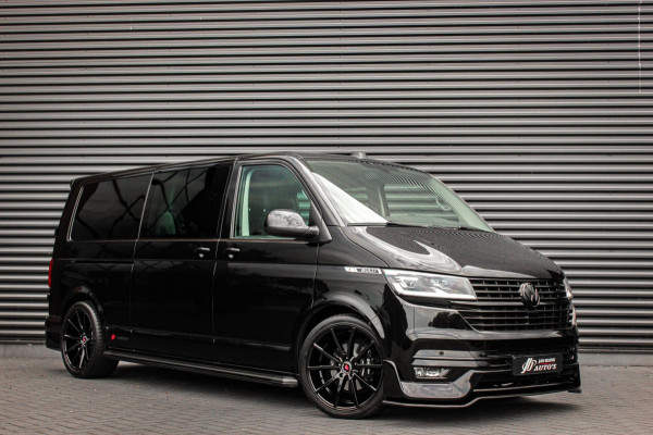 Volkswagen Transporter 2.0 TDI L2H1 150PK BULLI DC DUBBEL CABINE / LEIGHTONVANS BODYKIT / FULL OPTINS / LEDER / FULL BLACK / APPLE