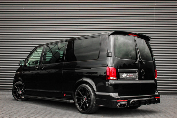 Volkswagen Transporter 2.0 TDI L2H1 150PK BULLI DC DUBBEL CABINE / LEIGHTONVANS BODYKIT / FULL OPTINS / LEDER / FULL BLACK / APPLE
