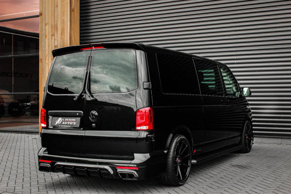 Volkswagen Transporter 2.0 TDI L2H1 150PK BULLI DC DUBBEL CABINE / LEIGHTONVANS BODYKIT / FULL OPTINS / LEDER / FULL BLACK / APPLE