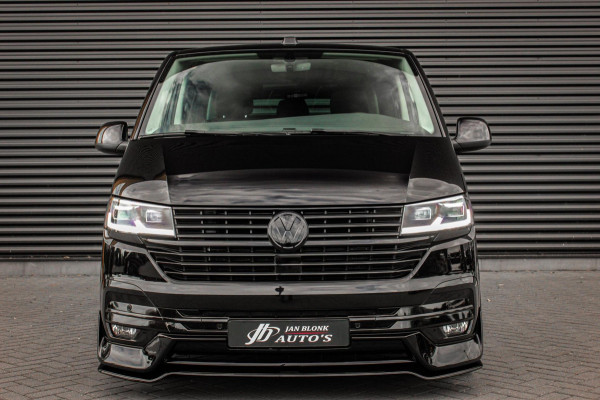 Volkswagen Transporter 2.0 TDI L2H1 150PK BULLI DC DUBBEL CABINE / LEIGHTONVANS BODYKIT / FULL OPTINS / LEDER / FULL BLACK / APPLE