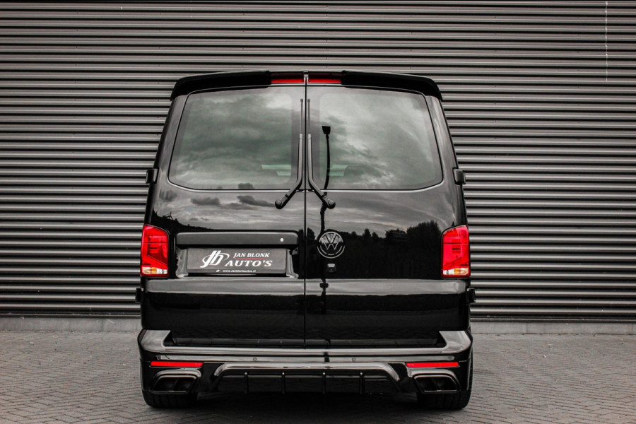 Volkswagen Transporter 2.0 TDI L2H1 150PK BULLI DC DUBBEL CABINE / LEIGHTONVANS BODYKIT / FULL OPTINS / LEDER / FULL BLACK / APPLE