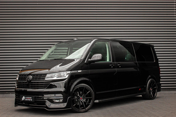 Volkswagen Transporter 2.0 TDI L2H1 150PK BULLI DC DUBBEL CABINE / LEIGHTONVANS BODYKIT / FULL OPTINS / LEDER / FULL BLACK / APPLE