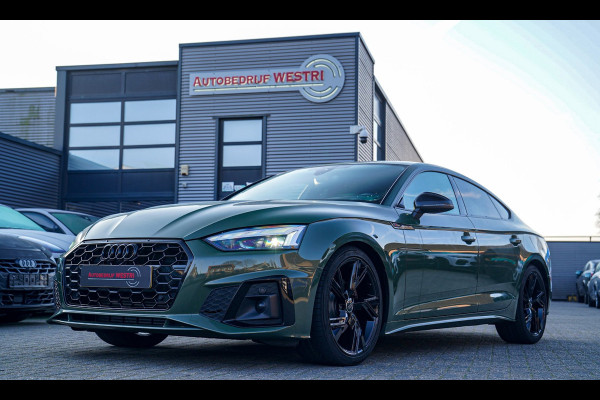Audi A5 Sportback 35 TFSI S edition Competition | 2x S-line | Virtual | Stoelverwarming | Facelift | District Green Pearl | NAP |