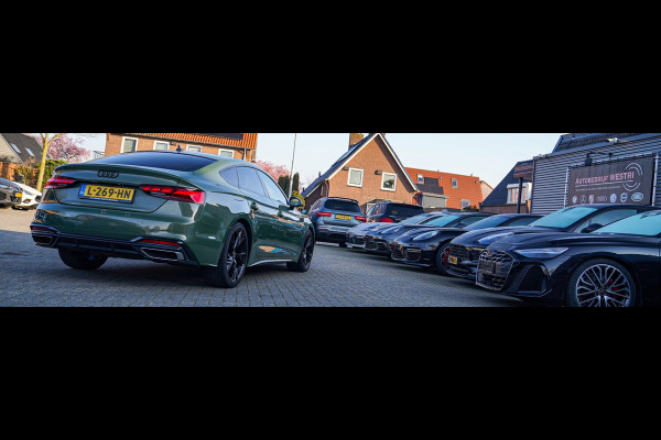 Audi A5 Sportback 35 TFSI S edition Competition | 2x S-line | Virtual | Stoelverwarming | Facelift | District Green Pearl | NAP |