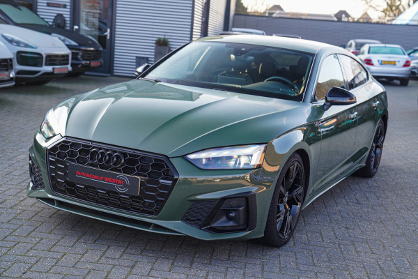 Audi A5 Sportback 35 TFSI S edition Competition | 2x S-line | Virtual | Stoelverwarming | Facelift | District Green Pearl | NAP |