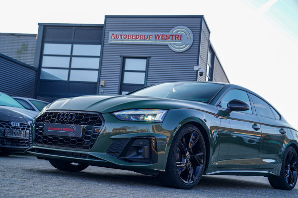 Audi A5 Sportback 35 TFSI S edition Competition | 2x S-line | Virtual | Stoelverwarming | Facelift | District Green Pearl | NAP |