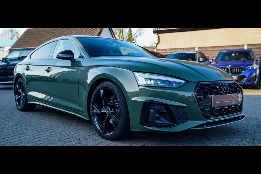 Audi A5 Sportback 35 TFSI S edition Competition | 2x S-line | Virtual | Stoelverwarming | Facelift | District Green Pearl | NAP |