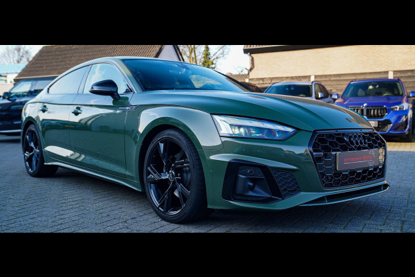 Audi A5 Sportback 35 TFSI S edition Competition | 2x S-line | Virtual | Stoelverwarming | Facelift | District Green Pearl | NAP |