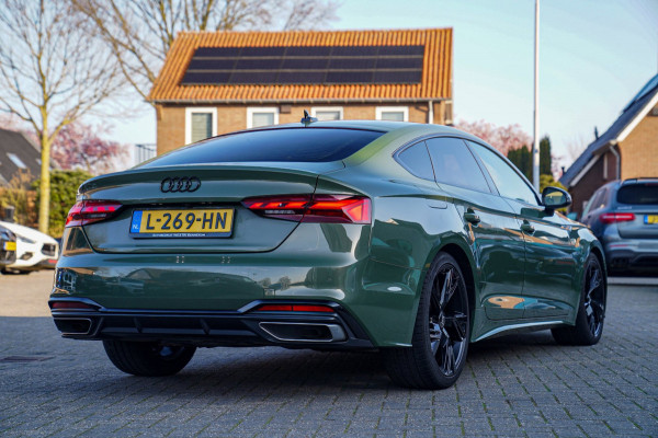 Audi A5 Sportback 35 TFSI S edition Competition | 2x S-line | Virtual | Stoelverwarming | Facelift | District Green Pearl | NAP |