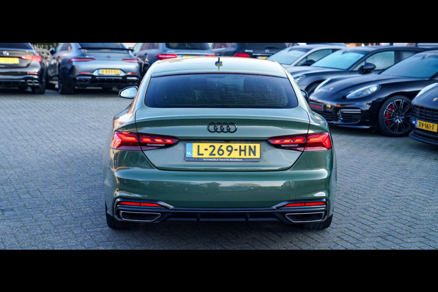 Audi A5 Sportback 35 TFSI S edition Competition | 2x S-line | Virtual | Stoelverwarming | Facelift | District Green Pearl | NAP |