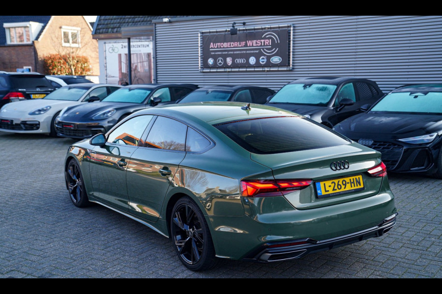 Audi A5 Sportback 35 TFSI S edition Competition | 2x S-line | Virtual | Stoelverwarming | Facelift | District Green Pearl | NAP |