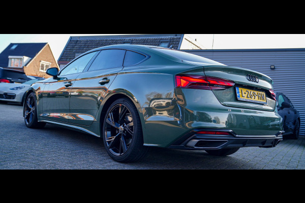 Audi A5 Sportback 35 TFSI S edition Competition | 2x S-line | Virtual | Stoelverwarming | Facelift | District Green Pearl | NAP |