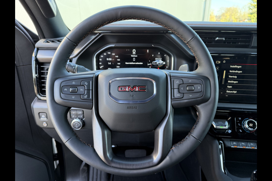 GMC SIERRA AT4 6.2L V8 420 PK / BPM VRIJ!! / VIRTUAL COCKPIT / HEAD UP / 360 CAMERA / BOSE / LEDER / TREKHAAK / 3500 KG AHG