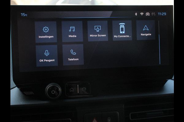 Peugeot Partner 1.5 BlueHDi 130PK L2 Automaat Navigatie Apple Carplay / Android Auto DAB trekhaak Cruise Control Airco Houten bekleding laadruimte
