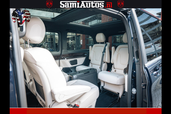 Mercedes-Benz V-Klasse AMG VIP PURE LUXE 6 PERSOONS | 4-MATIC | LANG | PANO DAK | EXCLUSIVE | ADAPTIVE CRUISE | ALCANTARA HEMEL | BURMESTER | 6 X STOELEN VERWARMD EN GEKOELD | ROYALE (CLASS) BEEN RUIMTE |