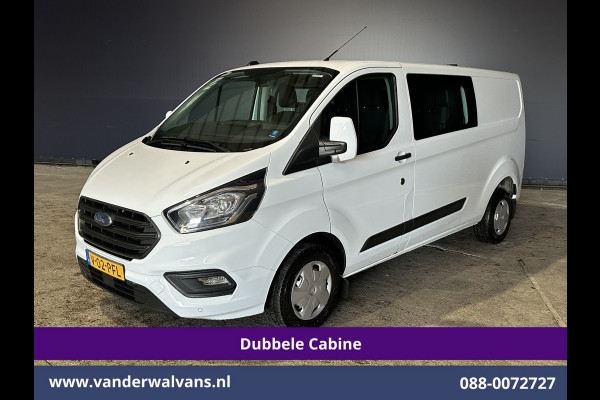 Ford Transit Custom 2.0 TDCI 131pk L2H1 Dubbele Cabine Euro6 Airco | 6-Zits | LED | Cruisecontrol | Parkeersensoren Achterklep, 2800kg trekvermogen