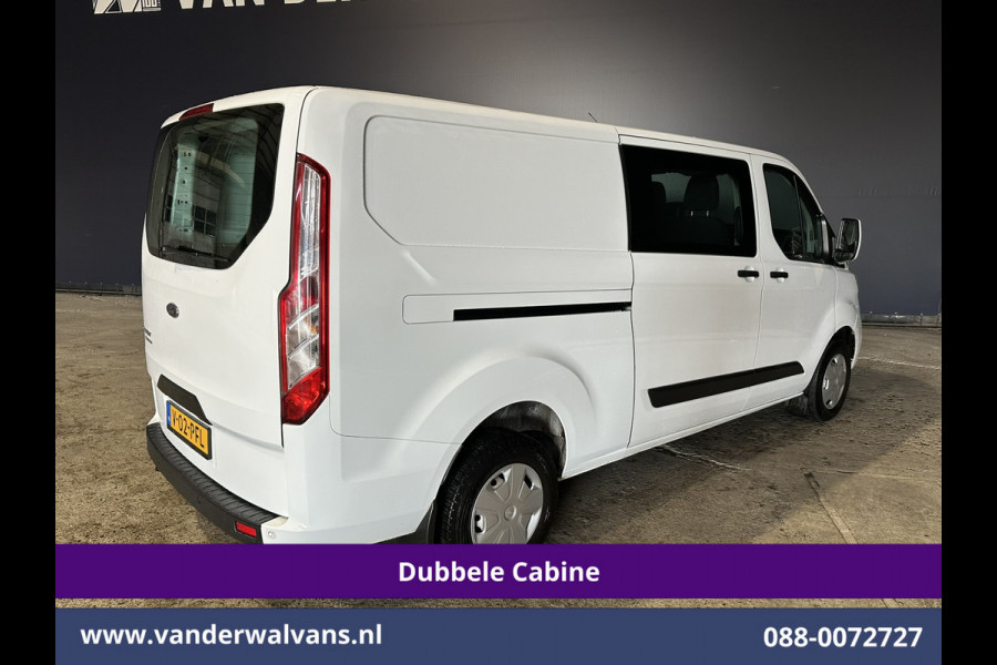 Ford Transit Custom 2.0 TDCI 131pk L2H1 Dubbele Cabine Euro6 Airco | 6-Zits | LED | Cruisecontrol | Parkeersensoren Achterklep, 2800kg trekvermogen