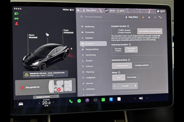 Tesla Model 3 Long Range AWD 75 kWh | Pano | Autopilot | Leder | Camera | Stoelverwarming | 20'' LMV