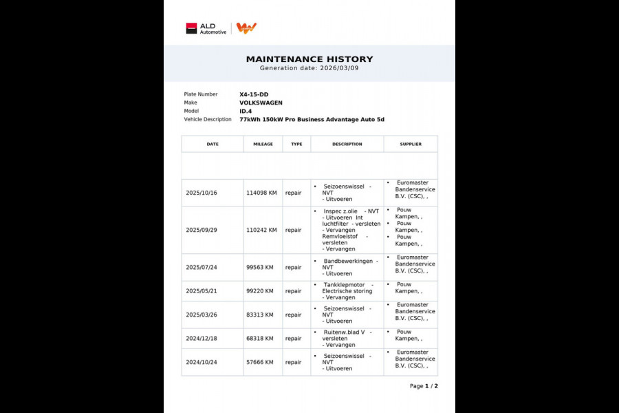Volkswagen ID.4 Pro Business Advantage 77 kWh|93%SOH|TREKHAAK|MASSAGE|ELEK.STOELEN|ACC|CAMERA|CARPLAY|STOEL+STUURVERW|NL|NAP|1EIG|