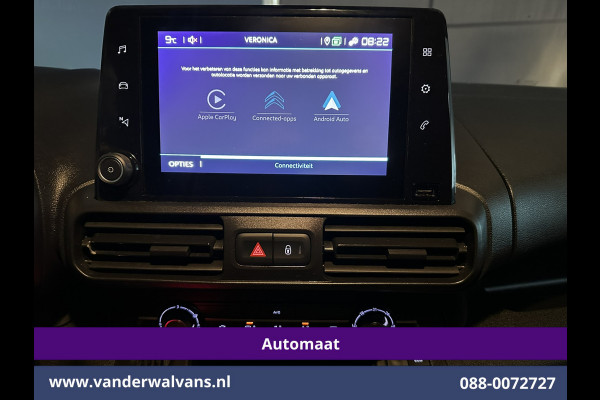Citroën Berlingo 1.5 BlueHDI 131pk Automaat L1H1 Euro6 Airco | 3-Zits | Navigatie | Apple Carplay Android Auto, Cruisecontrol, Parkeersensoren, Bijrijdersbank