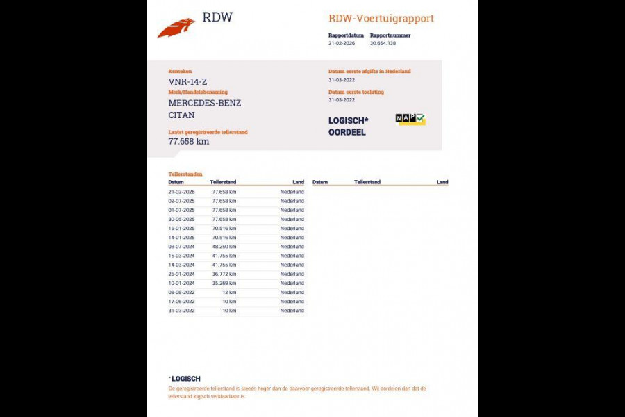 Mercedes-Benz Citan 108 CDI L1 Pro AIRCO / CRUISE CONTROLE / EURO 6 / N.A.P