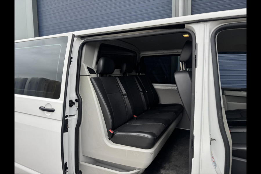 Volkswagen Transporter 2.0 TDI L2H1 Trendline DUBBEL CABINE / AIRCO / LEER / VERLAAGD / SPOILERS