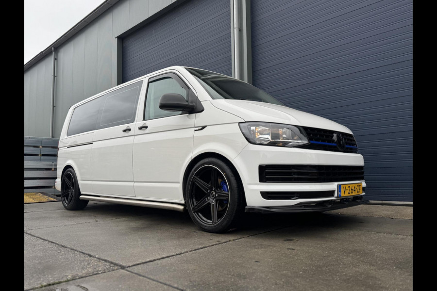 Volkswagen Transporter 2.0 TDI L2H1 Trendline DUBBEL CABINE / AIRCO / LEER / VERLAAGD / SPOILERS