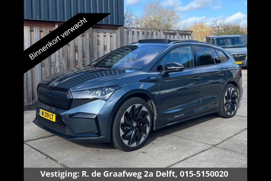 Škoda ENYAQ iV 80 Sportline SOH 91% | Schuif-/Kanteldak | Navigatie | Camera |