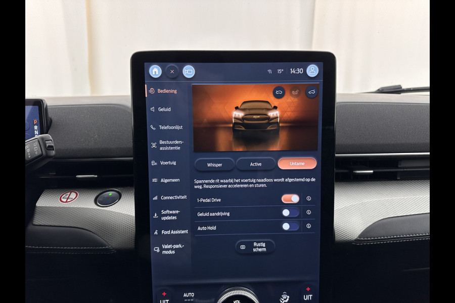 Ford Mustang Mach-E RWD 75 kWh [ 3-Fase ] {SOH-84%} (INCL.BTW) *LEATHER | FULL-LED | DAB | DIGI-COCKPIT | KEYLESS | NAVI-FULLMAP | CARPLAY | HEATED-COMFORTSEATS | TOPVIEW | ADAPTIVE-CRUISE | PRIVACY-GLASS | 18'' ALU*