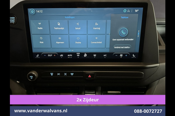 Ford Transit Custom 2.0 TDCI 136pk L1H1 Euro6 Airco | 2x zijdeur | Camera | LED | Cruisecontrol | Apple Carplay Android Auto, Parkeersensoren, Verwarmde voorruit, Bijrijdersbank, Stoelverwarming, 2800kg trekvermogen